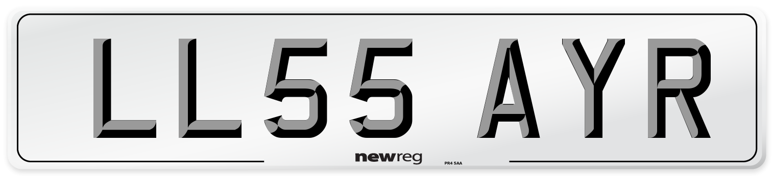 LL55 AYR Number Plate from New Reg